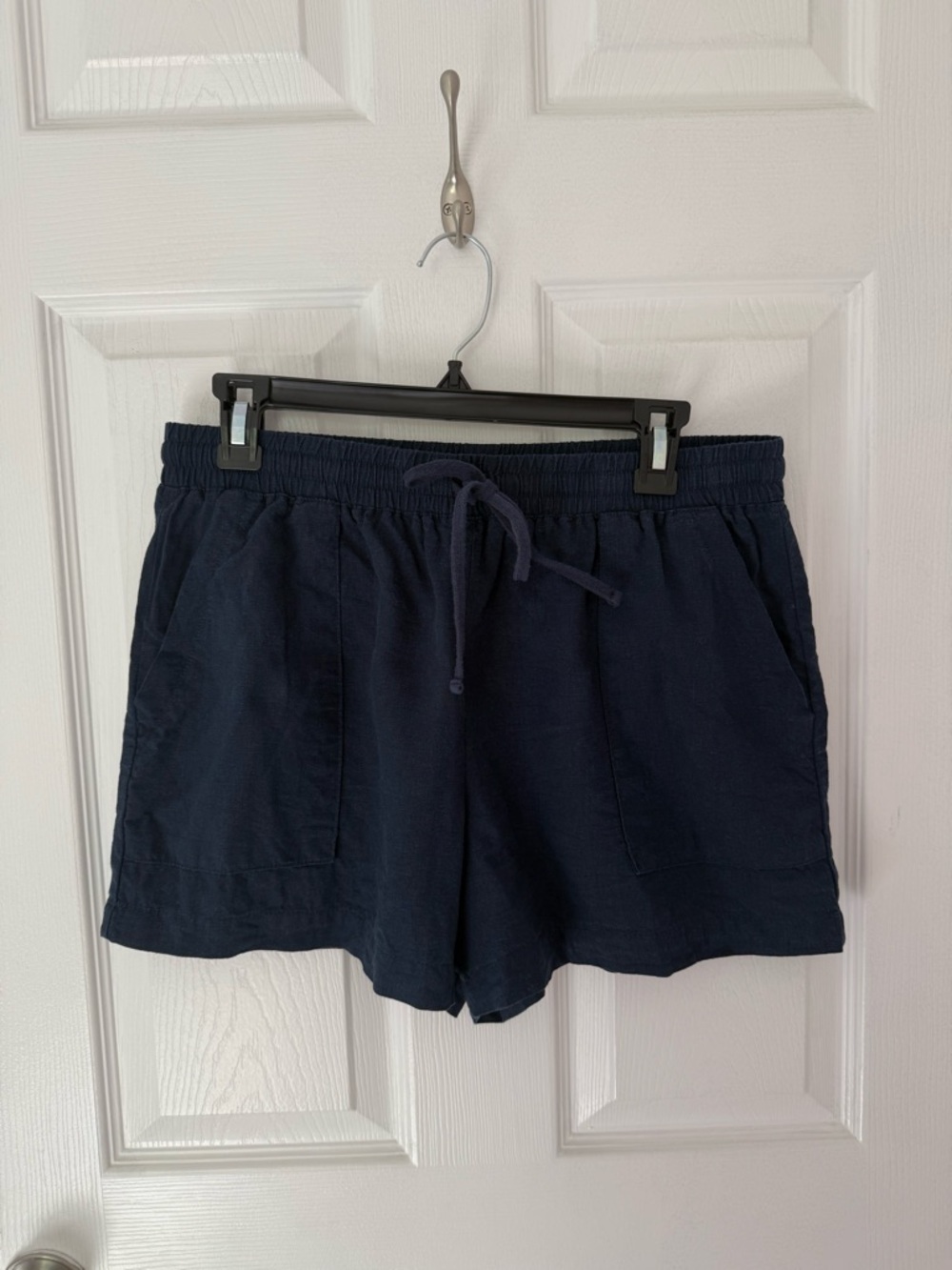 Splendid Linen Blend Navy Blue Shorts Size Medium